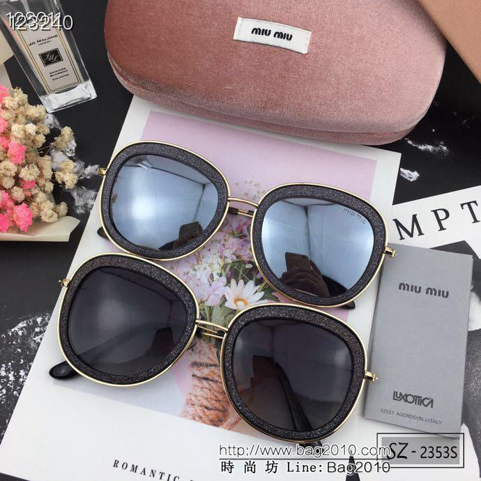 MIUMIU繆繆 2019新款太陽鏡 減輕強光負擔 遮擋有害光線防輻射 出行旅遊搭配衣服必備品  lly1369